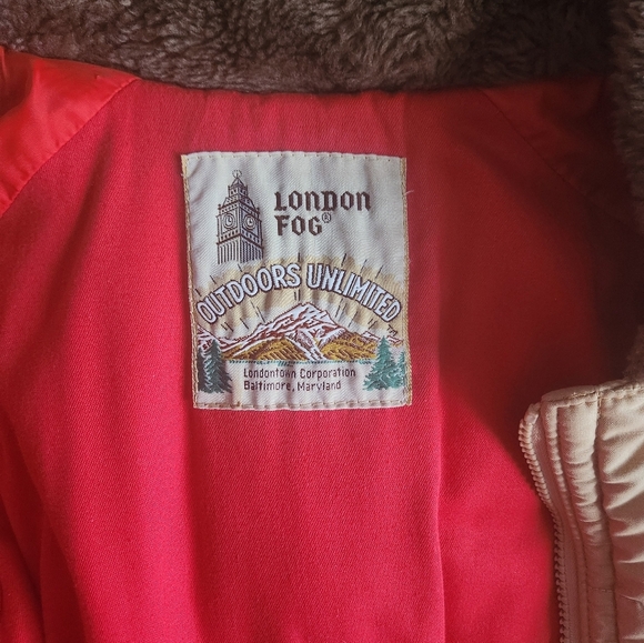 XL Tan London Fog Outdoors Unlimited Hooded Quilted Zip Up Jacket - Picture 9 of 13